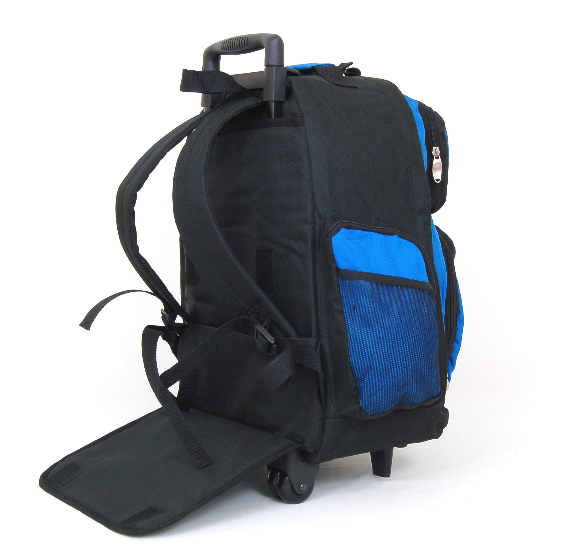 18" Wheeled Backpack Roomy Rolling Book Bag W/ Handle Carry on Luggage